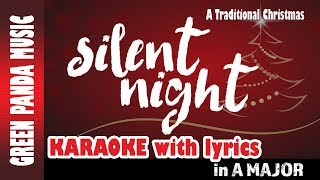 Silent Night  Christmas Carols Karaoke with lyrics  A Traditional Christmas [upl. by Nosydam]