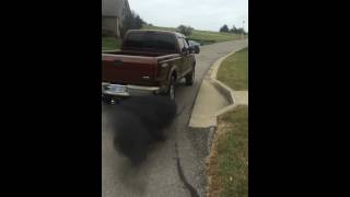 60 Powerstroke 4 inch MBRP Turbo back exhaust [upl. by Esinahs533]