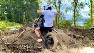 Dirt Bike vs Giant Pile Of Smouldering Ash [upl. by Augie]