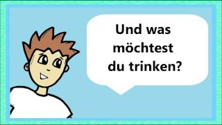 Deutsch lernen Was möchtest du trinken drinks  boissons  traduction  translation [upl. by Albion]