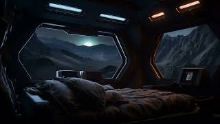 Smugglers Spaceship Bedroom at Night of the Exoplanet SciFi Ambiance for Sleep Study Relaxation [upl. by Ylesara]