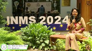 Dr Merin Simi Raj CoPrincipal Investigator  CMS speaks about INMS Conference 2024 [upl. by Aiahc116]