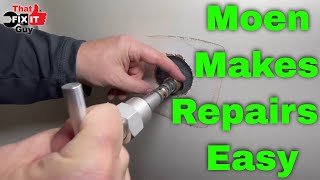 How To Repair A Leaky Moen Shower Faucet [upl. by Edyth]