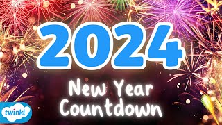 New Years 2024 Countdown for Kids 🎆  New Year 2024 for Children 🎉 [upl. by Jayson]