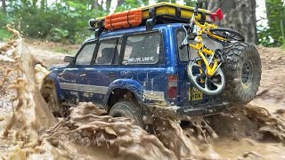 110 Scale RC  TOYOTA Land Cruiser 80LC80 Offroad DrivingAXIAL SCX10 III 15 [upl. by Hurst]