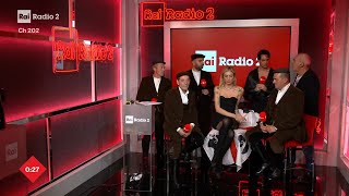 Intervista a Mahmood e I Tenores di Bitti 4ª serata  Radio2 a Sanremo [upl. by Ataynik421]