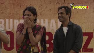 UNCUTNawazuddin Siddiqui and Bidita Bag at Babumoshai Bandookbaaz Trailer Launch Part1  SpotboyE [upl. by Hube]