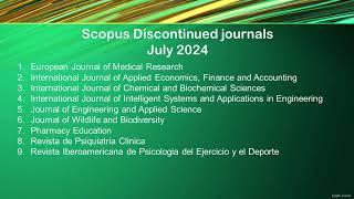 scopus discontinued July 2024 [upl. by Moraj]