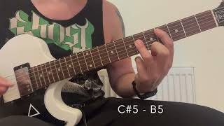 Ghost Kaisarion  Guitar 2  Lesson [upl. by Aivart429]