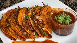 EASY Birria Tacos  Consome [upl. by Ybanrab667]