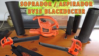 Como Montar e Usar Soprador Aspirador Black Decker BV25 [upl. by Heidi]