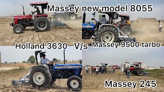 New Holland 3630 vs massey 9500 tarbo [upl. by Ynnad]