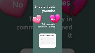 sadsong sad should I quit YouTube yes or no I will tell you why in comments I pinned it [upl. by Jae30]