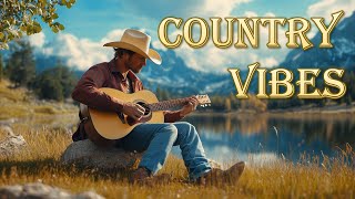 COUNTRY MUSIC playlist nearby the lake 🤠🎸 Feel the cool breeze and fresh air [upl. by Casimir842]