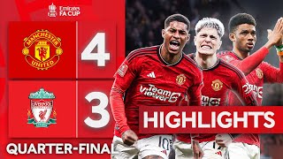 INCREDIBLE Old Trafford Thriller 🔥  Manchester United 43 Liverpool  Emirates FA Cup 202324 [upl. by Branca]