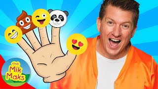 Finger Family Emoji Song  Nursery Rhymes  TheMikMaks [upl. by Etyam]