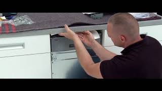 AEG How To Install a Slimline Dishwasher Feature Video [upl. by Nanreh]