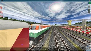 Rajdhani Express 😱 Train journey 🚂 Trainz Simulator Indian railway gameplay [upl. by Edgard200]