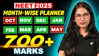 Ultimate Monthwise Planner  Score 700 Marks in NEET 2025  Last 6 Months Strategy NEET 2025 [upl. by Thurlough919]