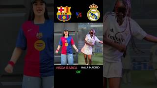 Visca Barca ❤️ vs Hala Madrid🤍 football viscabarsa halamadrid barcelona realmadrid trending [upl. by Greysun]