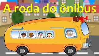 A roda do ônibus roda roda  Portuguese Wheels on the bus  Video musical infantil [upl. by Virgil]