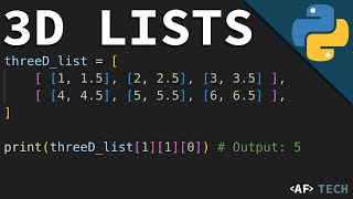 3 Dimensional Lists  Python [upl. by Dranoc]