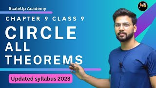 All Theorems  Class 9th Circle  Chapter 9  One Shot Video  Maths Ncert [upl. by Baerl642]