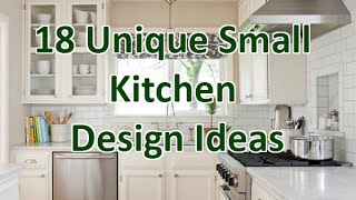 18 Unique Small Kitchen Design Ideas  DecoNatic [upl. by Adnilrev]