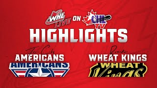 TriCity Americans at Brandon Wheat Kings 1122  WHL Highlights 202425 [upl. by Ynneh]