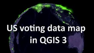 US voting data map in QGIS 3  burdGIS [upl. by Elesig]