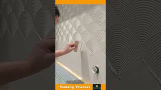 The Process Of Creating A Beautiful Design On A Wall [upl. by Rowland]