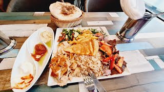 plat chawarma poulet et viande طبق شاورما دجاج ولحم [upl. by Yeltsew]