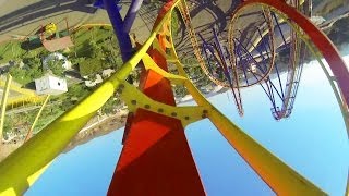 Nitro Roller Coaster POV Adlabs Imagica BampM Floorless Coaster [upl. by Chouest]