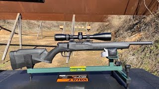 Sighting in my Savage B17 FVSR with Vortex Crossfire II 412x44 Scope [upl. by Ynnatirb29]