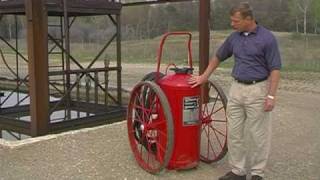 Dry Chem Wheel Unit  How to use a fire extinguisher training [upl. by Alleyn]