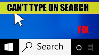 FIX Keyboard does not work on search bar  Cant type in the search bar on Windows 11  Windows 10 [upl. by Nosauq]