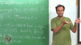 Mod01 Lec08 GENERATED ΣALGEBRA BOREL SETS [upl. by Nirtak]