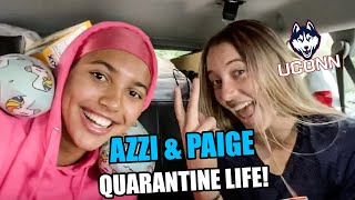 Azzi Fudd Is Going To UCONN Paige Bueckers amp Azzis CRAZY Quarantine Day In The Life [upl. by Llednil]