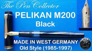 PELIKAN M200 Old Style Black Fountain Pen Review [upl. by Hazard728]