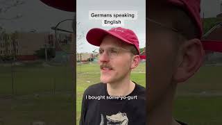 Germans speaking English Joghurt germany comedy [upl. by Orland]