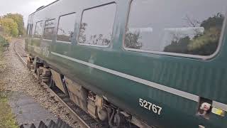 GWR Class 158s are seen leaving Trowbridge with tones [upl. by Aymik415]