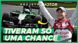 10 PILOTOS QUE TIVERAM UMA E SÓ UMA LARGADA NA F1 [upl. by Ardnik]