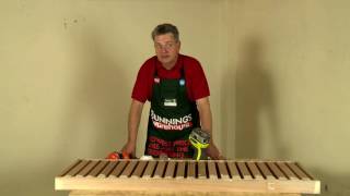 How To Build A DIY Slatted Shelving Unit  DIY At Bunnings [upl. by Anez]