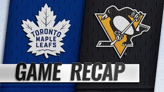 Rielly Andersen lead Maple Leafs past Penguins 50 [upl. by Yard]