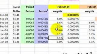 FRM Exponentially weighted moving average EWMA [upl. by Sirama]