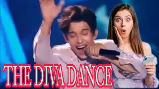 DIMASH the diva dance reaction shocked compilation [upl. by Rammaj694]