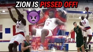 They Went HACKAZION Zion Williamson Gets Mad At Other Team amp TAKES OVER 😡 [upl. by Ahsiki503]