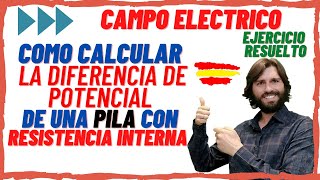 Ejercicio electricidad pila que contiene una resistencia interna [upl. by Nyvek]