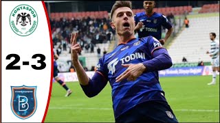 Konyaspor vs Istanbul Basaksehir 23 Krzysztof Piątek Goals Hattrick  All Goals amp Highlights [upl. by Oijimer479]