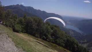 Parapendio Sighignola  Lanzo dIntelvi  II tappa trofeo dei laghi  30 06 2013 [upl. by Studley]